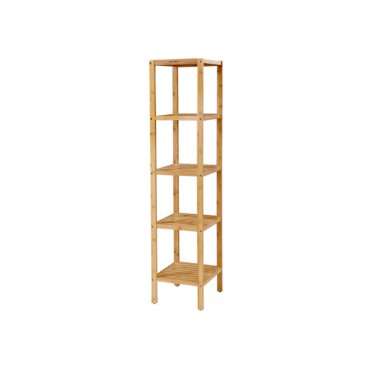 SONGMICS Bambus 5 Ablagen 33 x 33 x 146 cm schmal