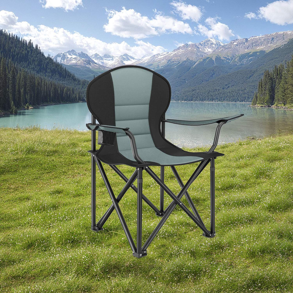 songmics campingstuhl 250 kg SONGMICS Campingstuhl mit Flaschenhalter