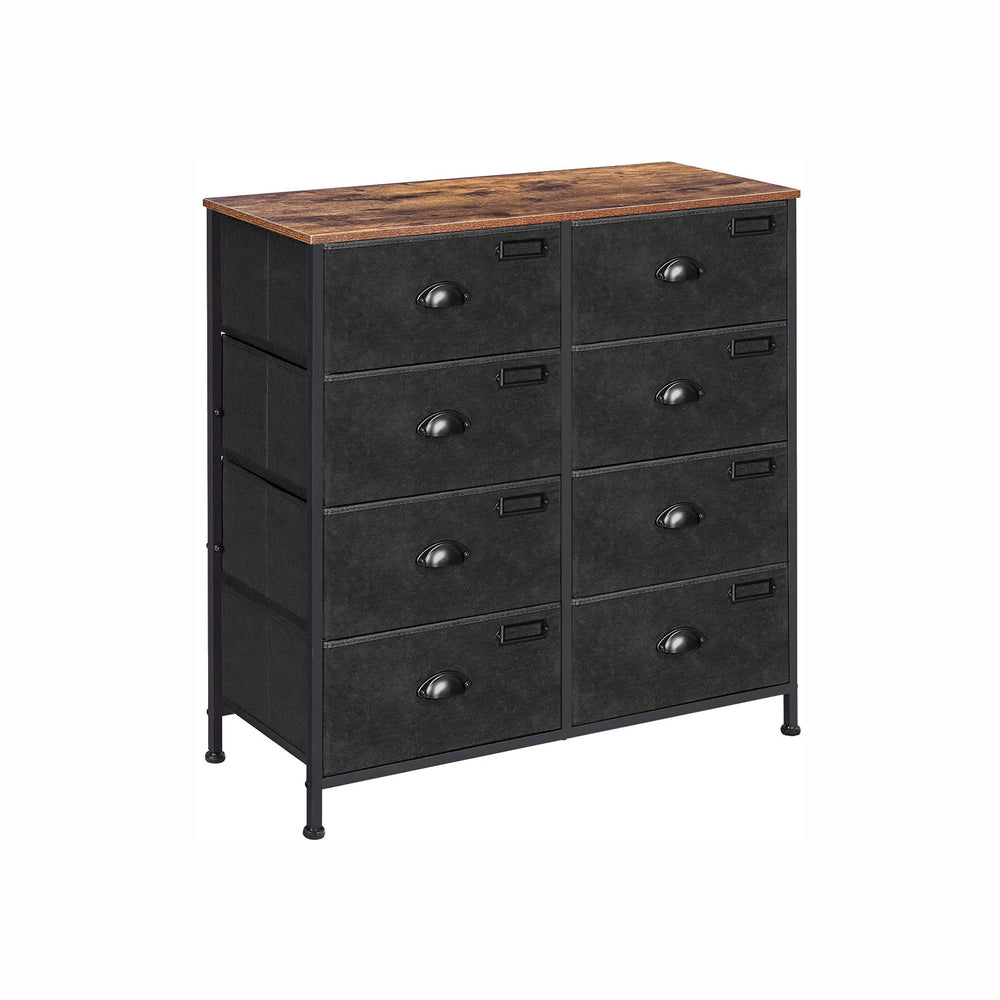 SONGMICS Kommode mit 8 Schubladen Vintagebraun-Schwarz | SONGMICS HOME