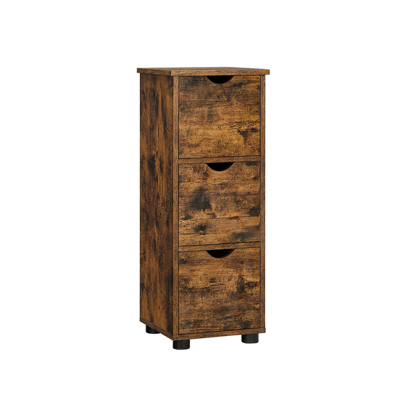 Badschrank mit Schubladen Vintagebraun