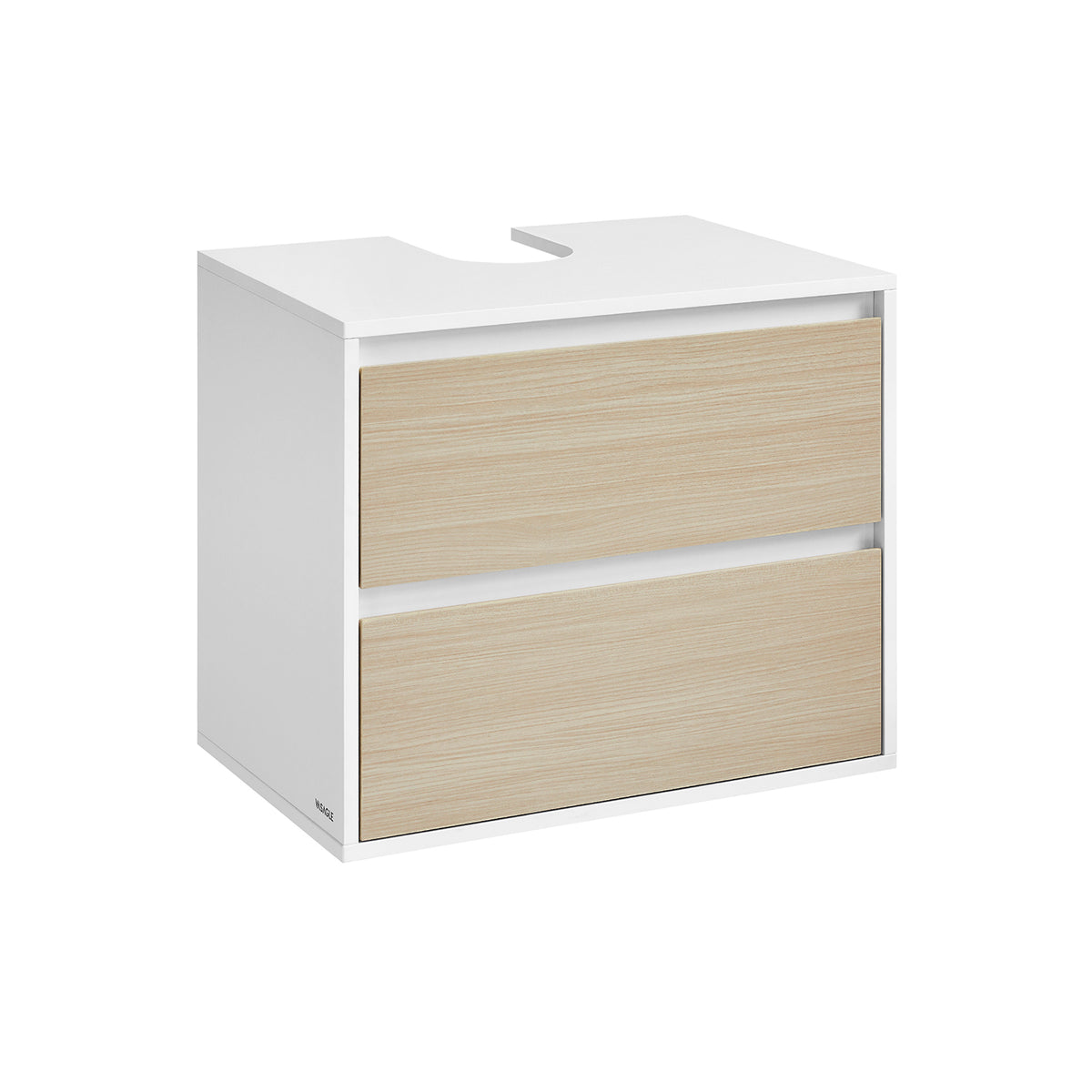 Waschbeckenunterschrank hängend mit 2 Schubladen