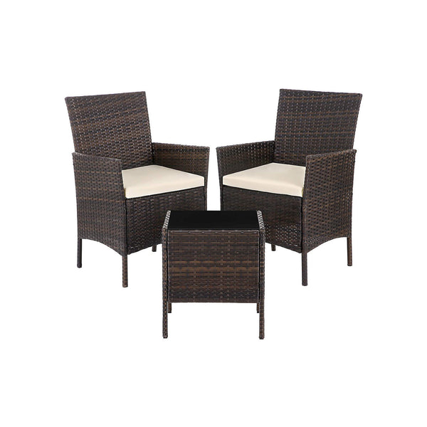 Gartenmöbel-Set 3-teilig