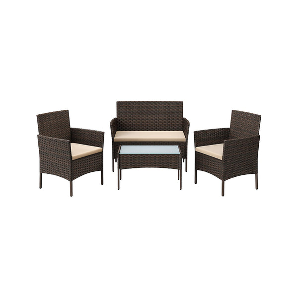 Balkonmöbel-Set 4-teilig