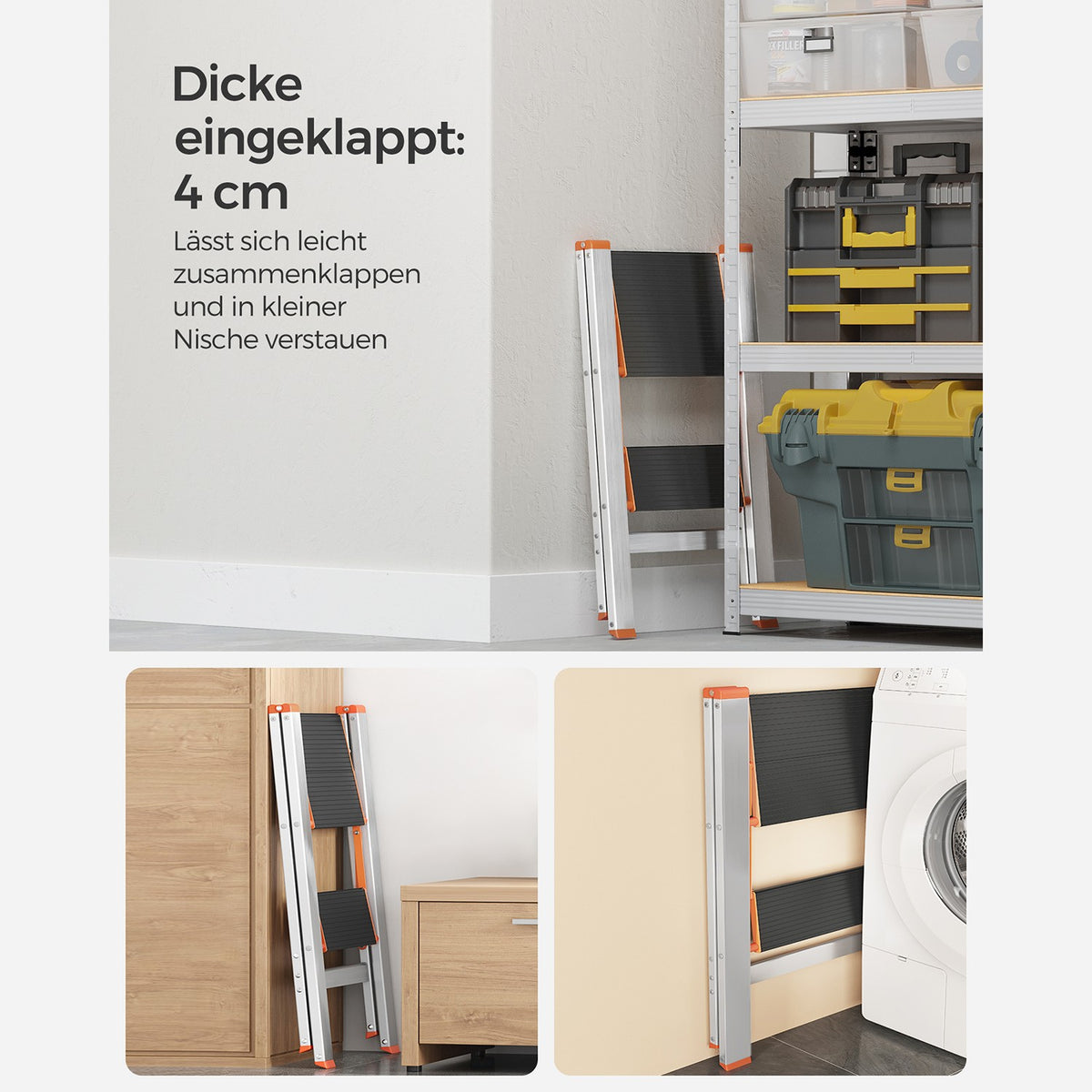 Leiter mit 2 Stufen | SONGMICS