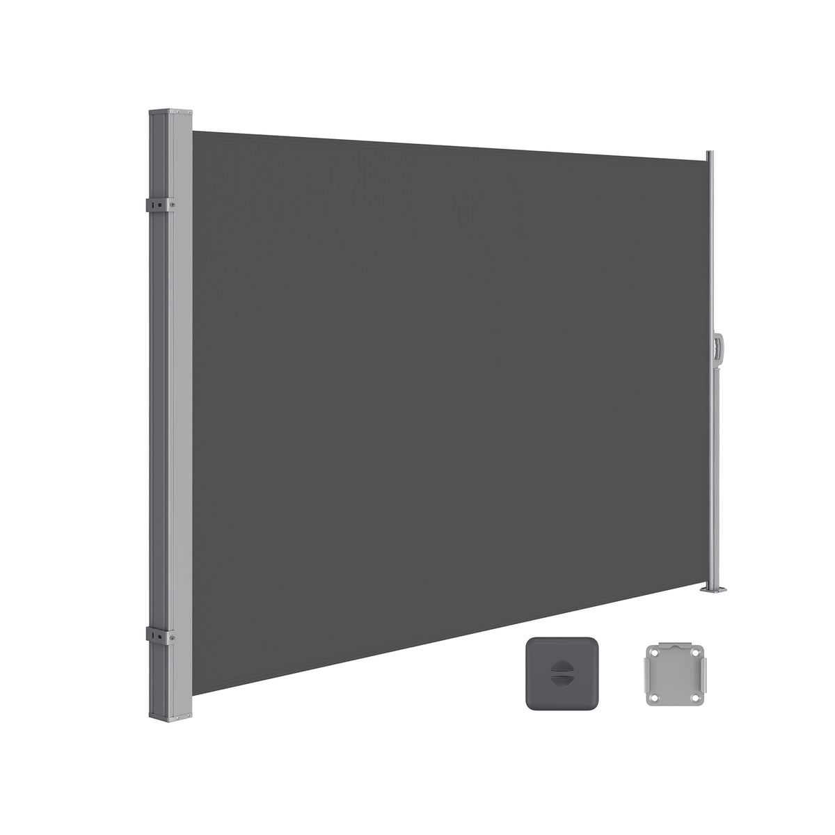 SONGMICS Seitenmarkise 200 x 300 cm Anthrazit SONGMICS HOME