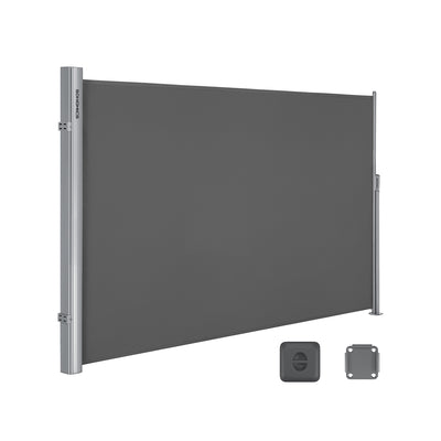 songmics markise SONGMICS Seitenmarkise 200 x 300 cm Anthrazit