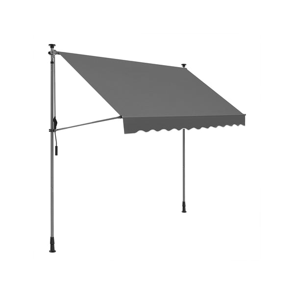 Klemmmarkise 350 x 130 cm mit Kurbel