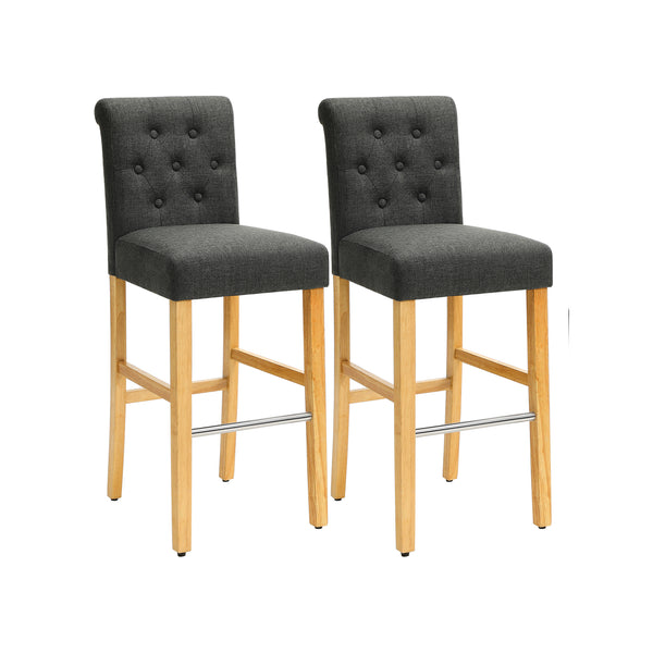 Barstühle mit Rückenlehne 2er Set