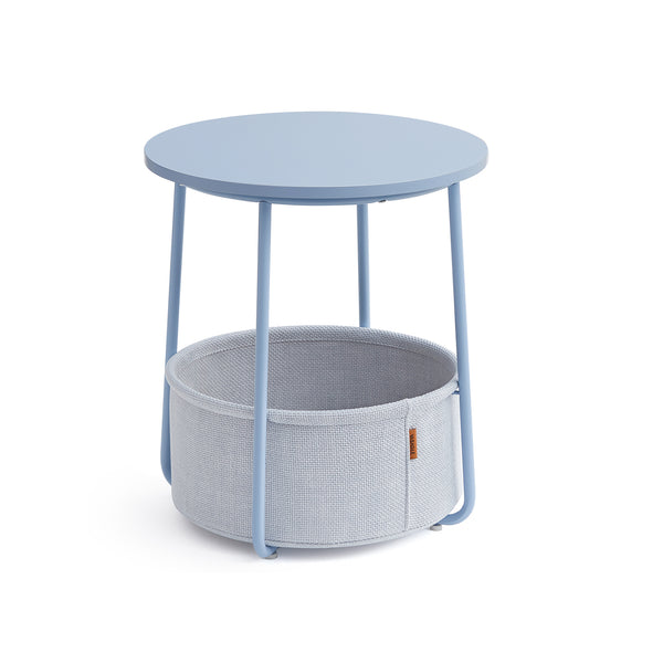 Beistelltisch rund puderblau-Pastellblau