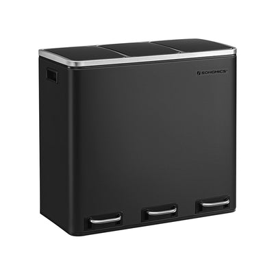 Mülltrennsystem mit Fußpedal und 3 Inneimern