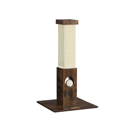 Bild von Kratzsäule Katze 73 cm mit Spielzeug