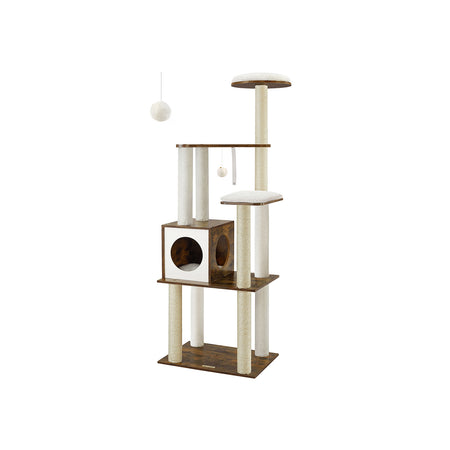 Bild von Feandrea Kratzbaum mit abnehmbaren Kissen vintagebraun