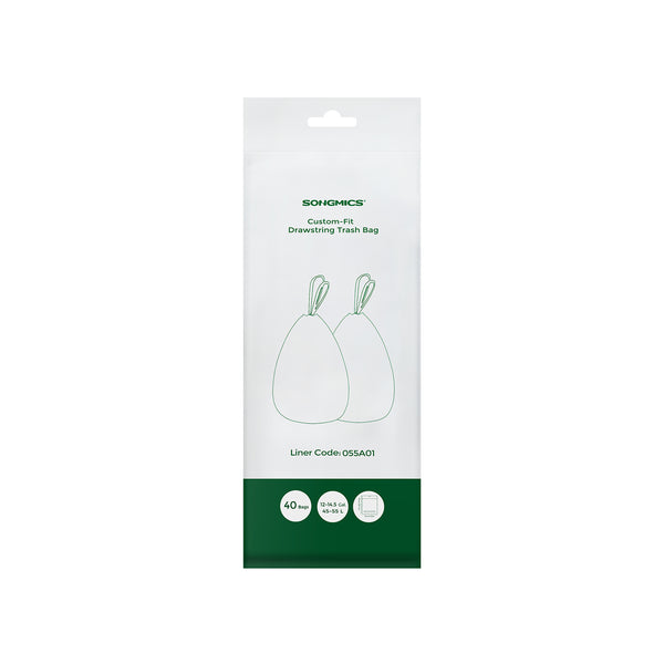 SONGMICS Müllbeutel 45-55 Liter mit Zugband 40 Stück | SONGMICS HOME