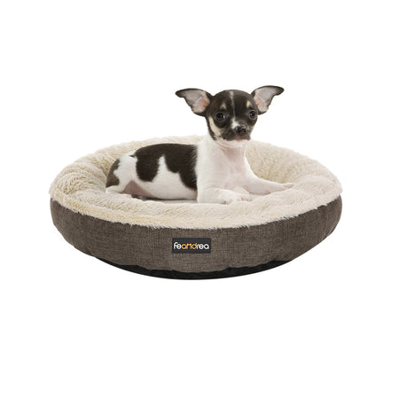 Bild von Hundebett rund braun