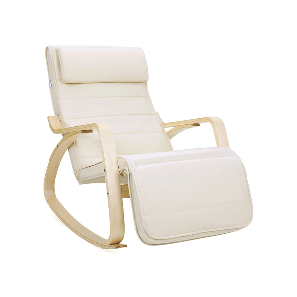 Schaukelstuhl Birkenholz Beige
